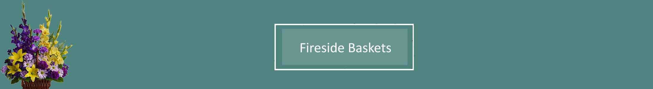 Fireside Sympathy Basket, Sympathy Flower Basket